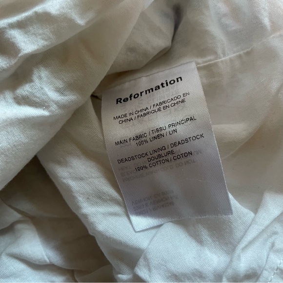 Reformation Aperol linen mini dress - 8 - Madeline print - Picture 12 of 15